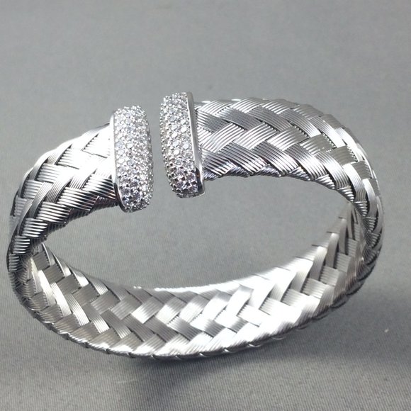 JCM Italy Sterling CZ Cuff - Picture 1 of 4
